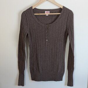 Mossimo Long Sleeved Ribbed Top